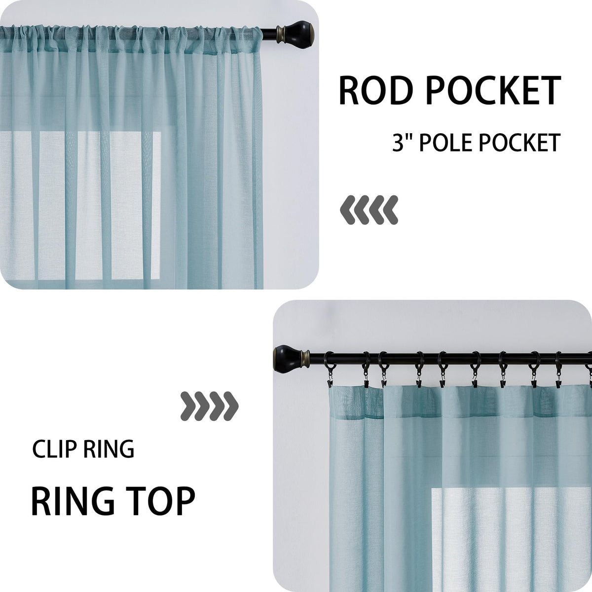 Sheer Door Curtains Closet Linen Textured Curtain Sheers Doorway Light Filtering Voile Patio Glass Door Rod Pocket Curtains French Doors