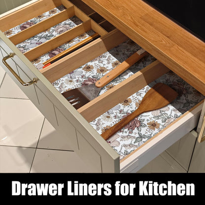 Floral Drawer Shelf Liners