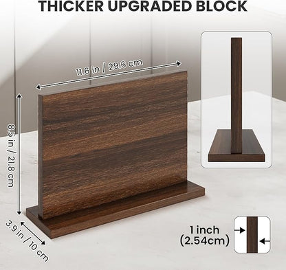 THMINS Magnetic Knife Holder, Double-Sided Magnetic Knife Block Universal Multi-function Display Rack for Kitchen Counter