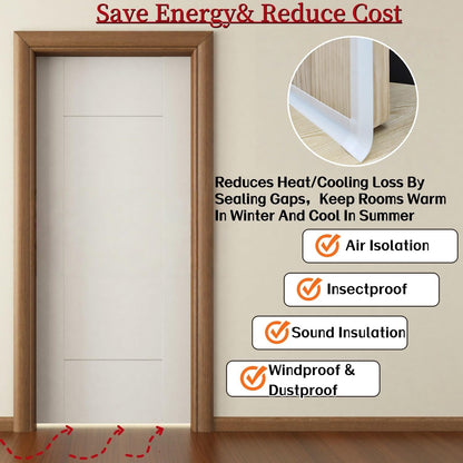 T Shape Door Seal Strip for Door & Windows Gaps (19.7 Foot)