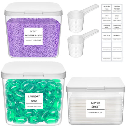 Laundry Pods Container with Pop (3 Count)