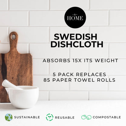 Swedish Dishcloths for Kitchen (5 Count)
