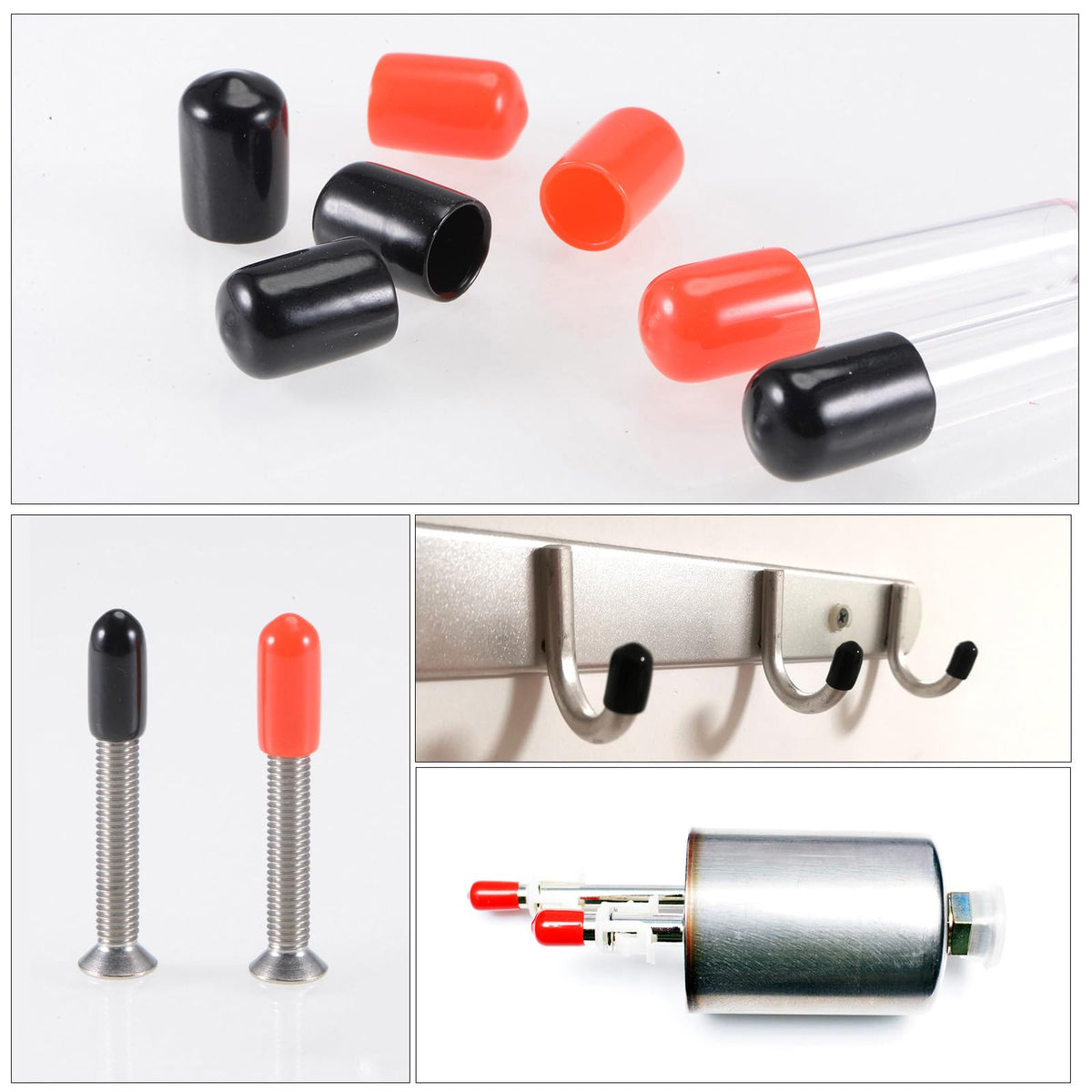 20pcs Rubber End Caps 10mm