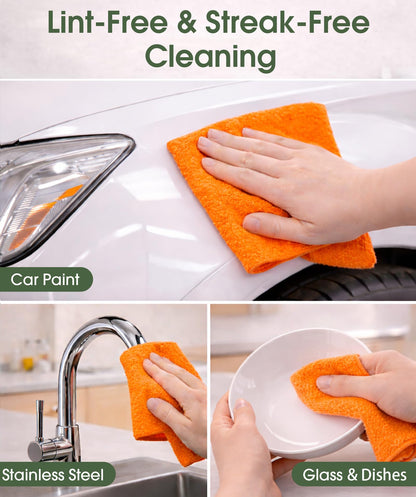 Microfiber Cleaning Cloth Roll (100 Count)