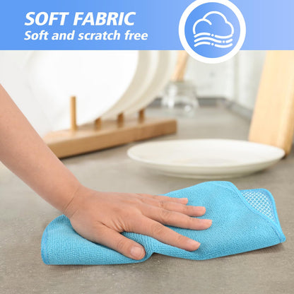 Dish Cloths for Washing Dishes with Scrub Side (9 Count)