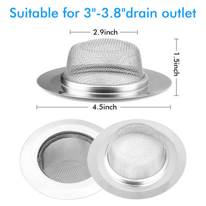 2Pcs Kitchen Sink Strainer (2 Count)