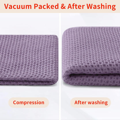 100% Cotton Waffle Weave Kitchen Dish Towels 4 (4 Count)