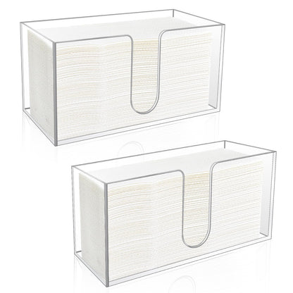 2 Pack Acrylic Paper Towel Holder (2 Count)