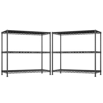 36.4"W 3 Tier Metal Shelving (2 Count)