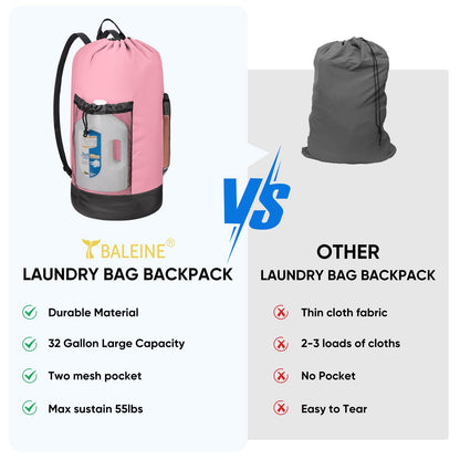 2PK 120L Laundry Bag Backpack (2 Count)