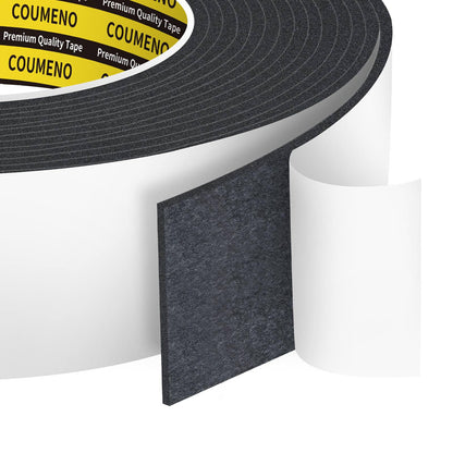 EVA Single Sided Adhesive Black Foam Tape (16.4 Foot)