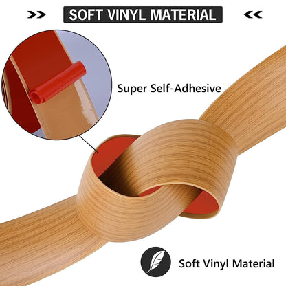 5Ft Floor Transition Strip Self Adhesive Vinyl Cover Floor Strip Flat Divider Transition Strip Wood Grain Design for Laminate Floor Gaps and Doorway Transitions