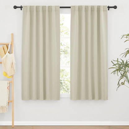 Curtains for Living Room Bedroom Nursery Office Laundry (2 Count)