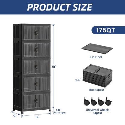 175Qt Stackable Storage Bins