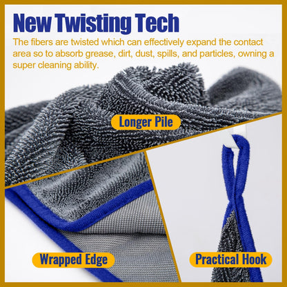 Microfiber Towels Cars Wash Drying Cleaning Cloth