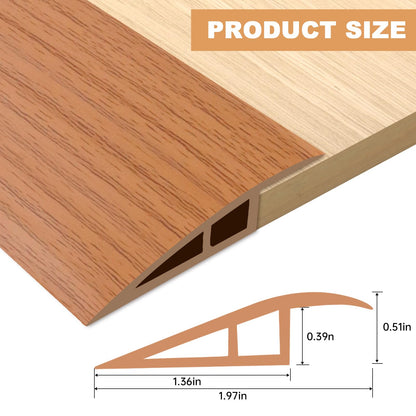 Vinyl Floor Transition Strip Self Adhesive Door Threshold Strip (3.3 Foot)