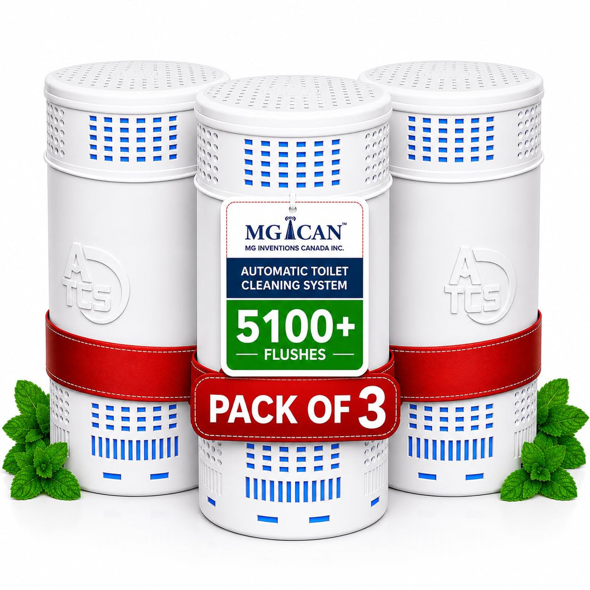 Patented Automatic Toilet Bowl Cleaner System (3 Count)