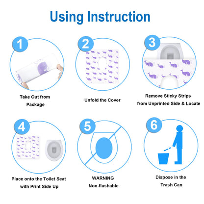 21 Pack Toilet Seat Covers Disposable