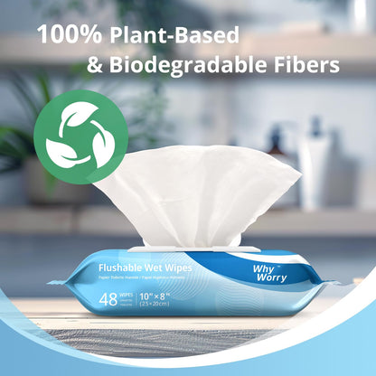 Flushable Wipes for Adults (384 Count)