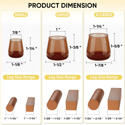 Silicone Chair Leg Floor Protectors