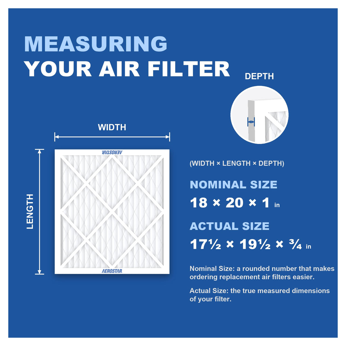 Air Filter 18x20x1 MERV 13 AC Filter (4 Count)