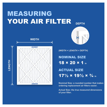 Air Filter 18x20x1 MERV 13 AC Filter (4 Count)