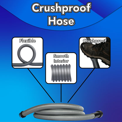 Quick Click Dust Separator and 16 Ft. Hose for Home and Shop Vacuums with Expanded Multi
