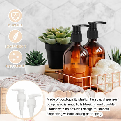 8 Pcs Soap Dispenser Pump Heads Soap Dispensers Top Pumps Replacement Switch Pumphead for Standard 28