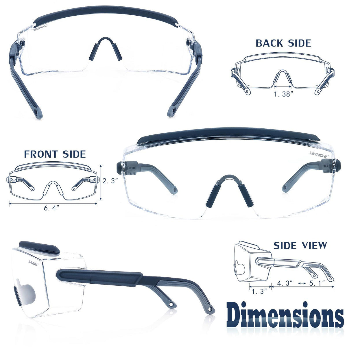 Safety Goggles Over Glasses