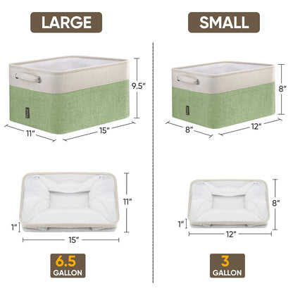 2 Pack Fabric Closet Storage Bins for Shelves (2 Count)