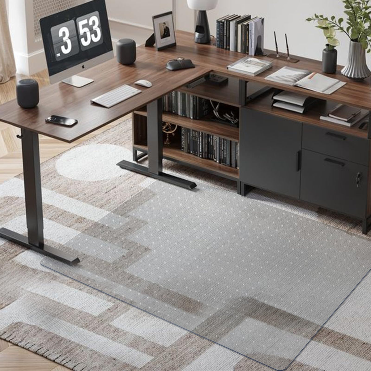 Chair Mat for Carpet 48"x 36" with Lip Chair Mat Thick and Sturdy