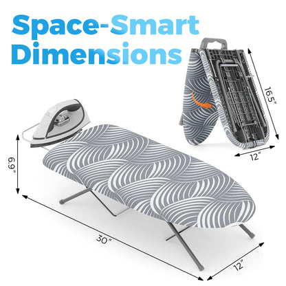 Small Ironing Board with Iron Rest