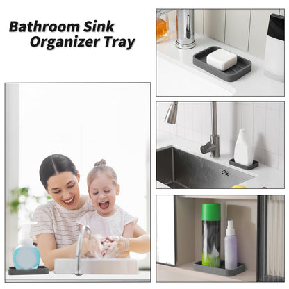 Silicone Kitchen Sink Organizer Tray for Multiple Usage