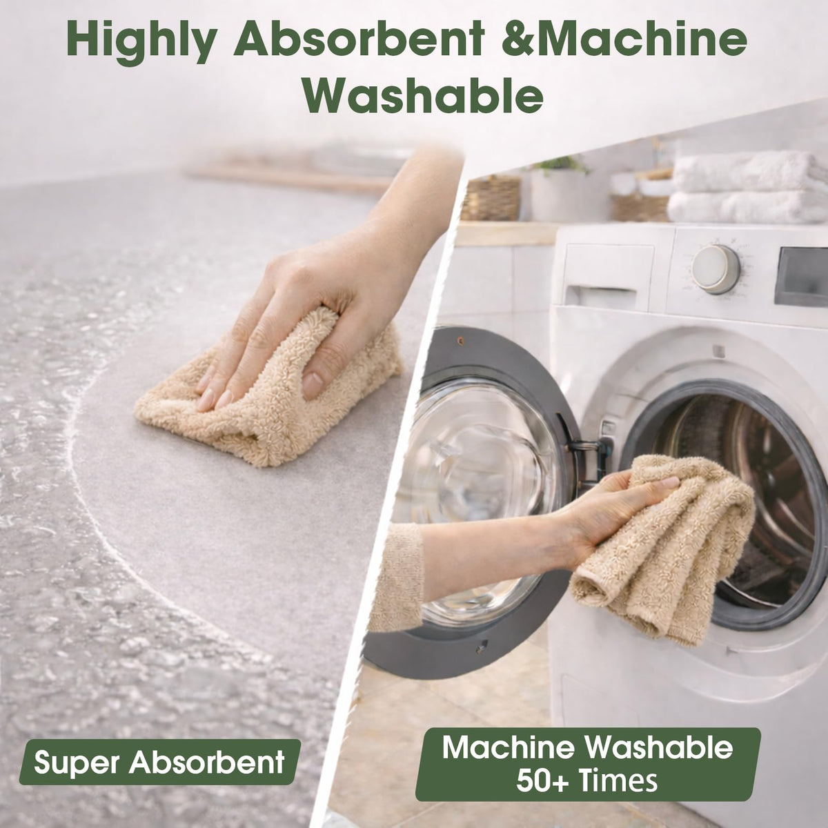 Microfiber Cleaning Cloth Roll (100 Count)