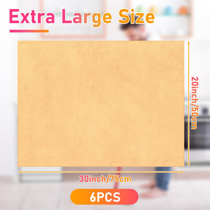 6 Pcs Extra Large Microfiber Cleaning Cloth 30" x 20" Washable Reusable Microfiber Towel Streak Free Lint Free Cloth for Cleaning Home Glass Office Window Bathrooms (6 Count)