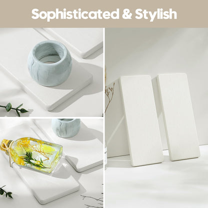 2PCS 7"x3.5" Water Absorbing Bathroom Sink Vanity Trays (2 Count)