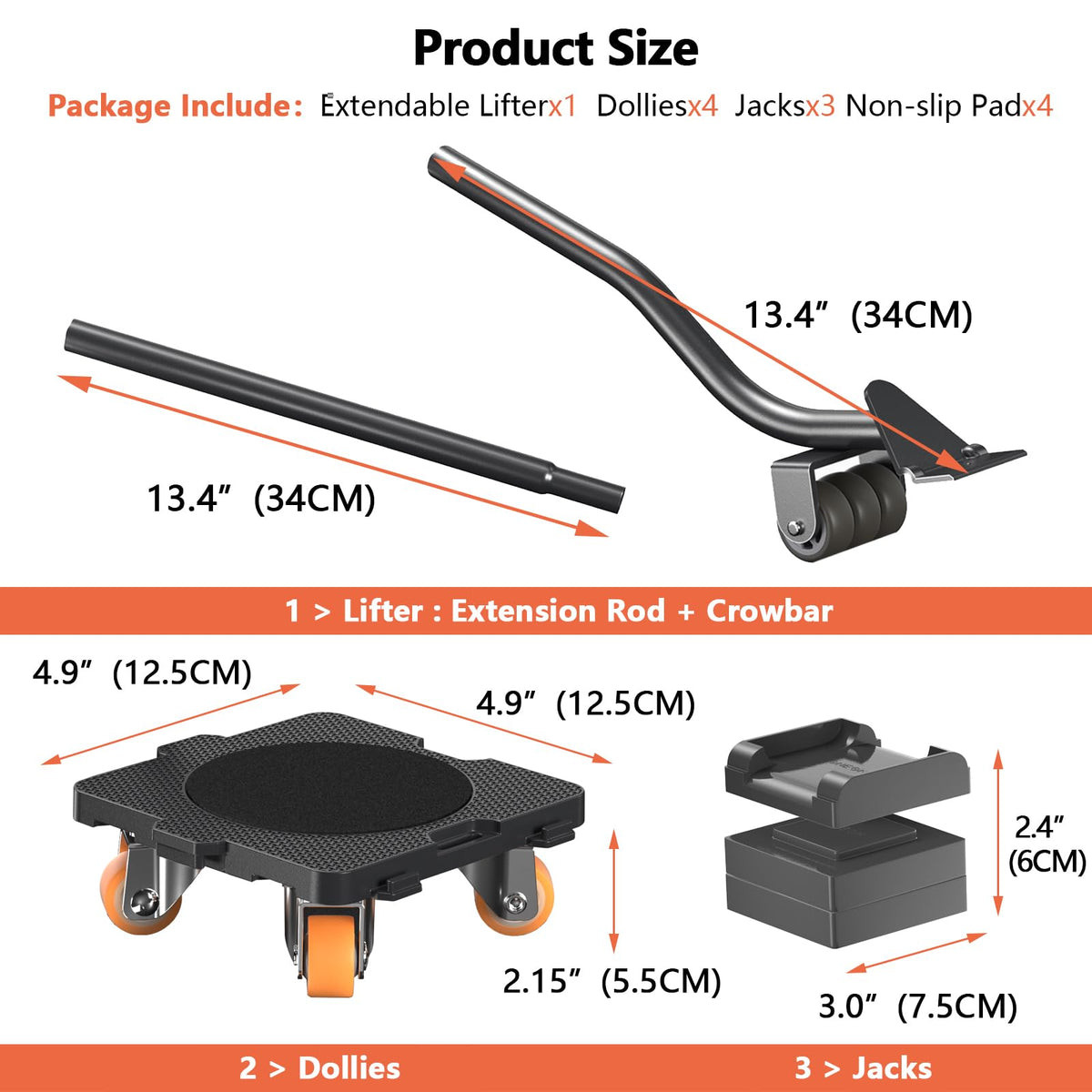 Furniture Mover with Wheels (8 Count)