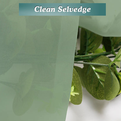 Sage Green Sheer Valances for Windows (2 Count)