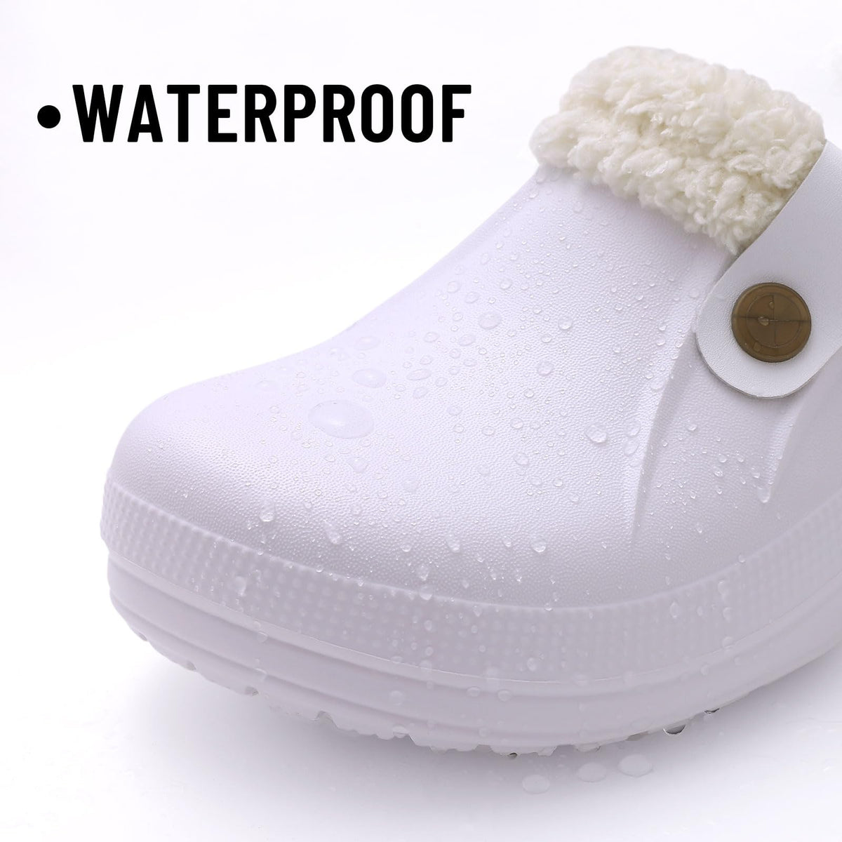 Fur Lined Clogs for Women & Men Fuzzy Slippers with Memory Foam