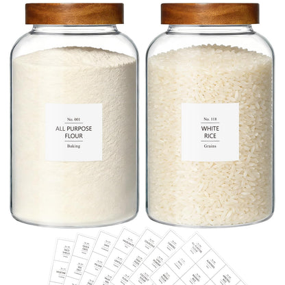 1 Gallon Glass Jars w (2 Count)
