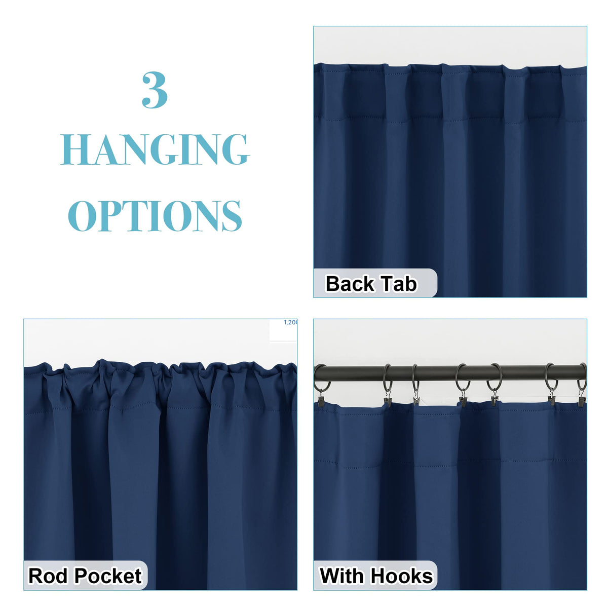 Privacy Bathroom Curtains (2 Count)
