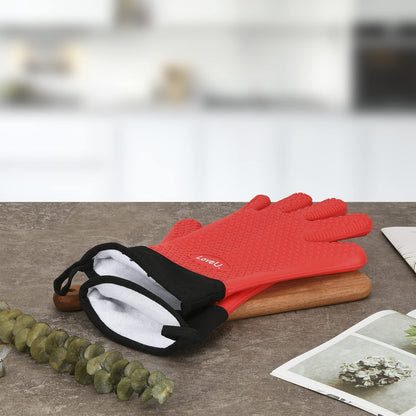Silicone Oven Mitts Gloves (11 Ounce)