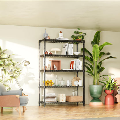1750 LBS Garage Shelving Wide Storage Shelves Metal Shelves Heavy Duty Adjustable Utility Shelf Rack