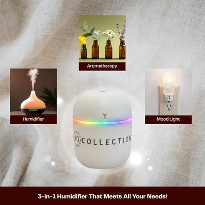 Humidifiers for Bedroom Home, Cool Mist Top-Fill 34H Super Long Time, Quiet 23dB, Baby Humidifier, Oil Diffuser for, House, Plant, Nursery, Office, BPA FREE, Ultrasonic