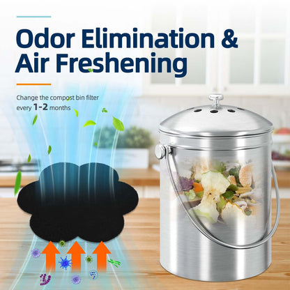 12pcs Trash Can Odor Absorbing Filters (12 Count)