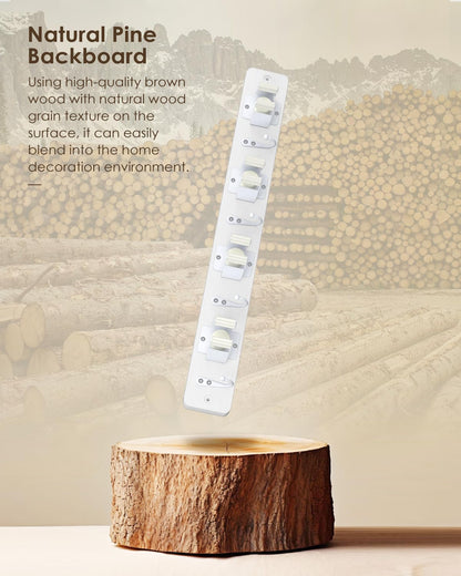 White Broom Holder Wall Mount