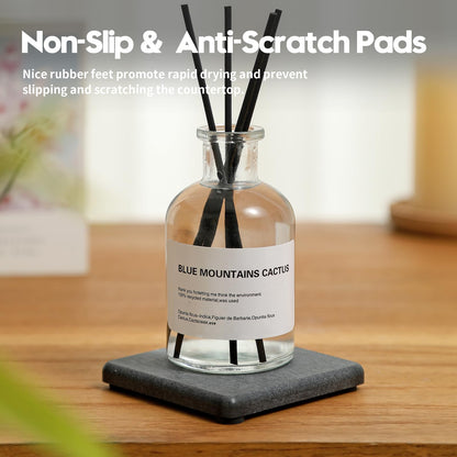 4PCS Water Absorbing Sponge Holder Diatomite Stone Sink Tray Mat (4 Count)
