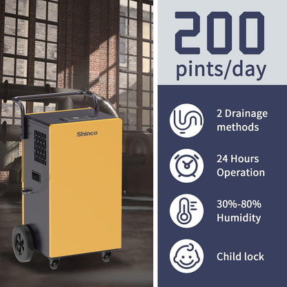 Commercial Dehumidifiers with Pump