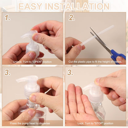 8 Pcs Soap Dispenser Pump Heads Soap Dispensers Top Pumps Replacement Switch Pumphead for Standard 24 (8 Count)