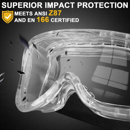 6 Pack Protective Safety Goggles Anti (6 Count)